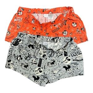 Disney Mickey and Minnie bundle of 2 pair - pajama/lounge shorts-SZ LG